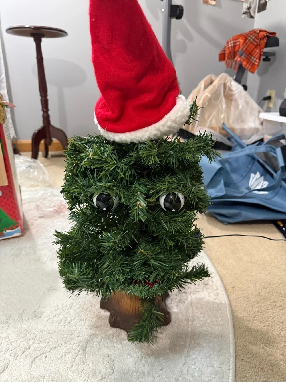 Vintage 1990s Gemmy Douglas Fir Talking Tree 24” Animated Singing Tree tested